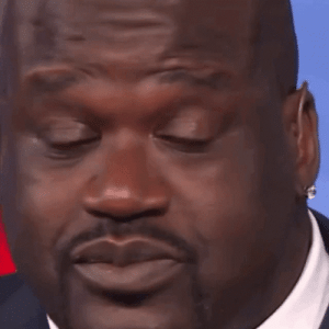 Shaq Nervous Drinking Water.gif