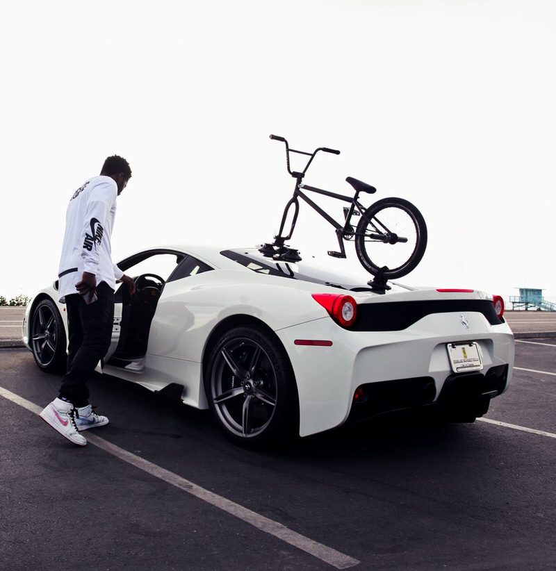 Nigel Sylvester wearing the Nike SB Jordan 1 x Lance Mountain. Roof-rack not included.