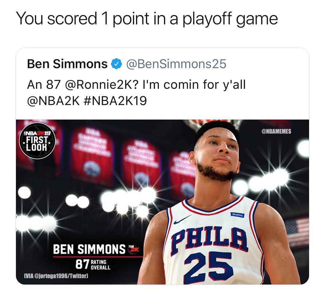NBA Memes on X: Ben Simmons needs to get real. https://t.co/9rNLgy1jmI / X