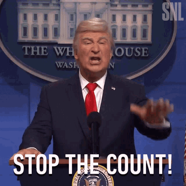 Stop The Count Donald Trump GIF - Stop The Count Donald Trump Alec Baldwin  - Discover & Share GIFs