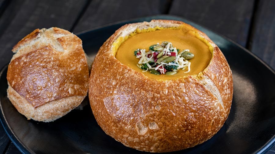 Pumpkin Soup from Pacific Wharf Café for Disney Festival of Holidays at Disney California Adventure Park