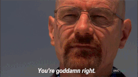 damn right walter white GIF by Breaking Bad