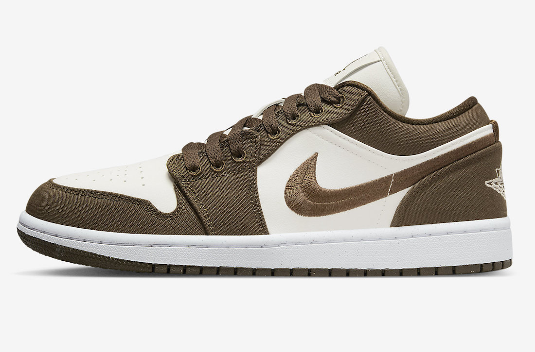 Air Jordan 1 Low Light Olive Sail White DV0426-301 Release Date