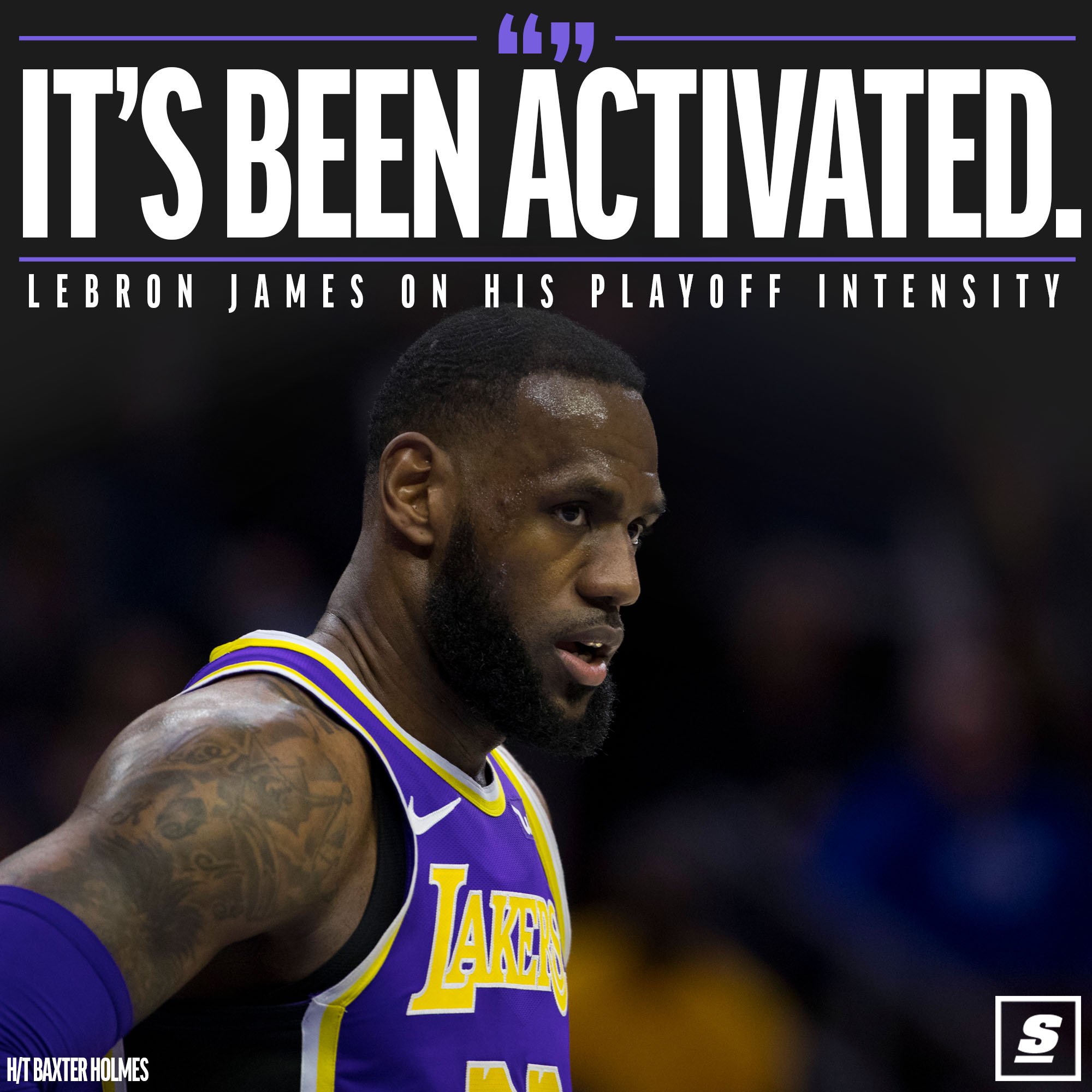 Twitter 上的theScore：LeBron is done messing around. Playoff mode: Activated.  👑 💪 https://t.co/DluB5yJ3nl / Twitter