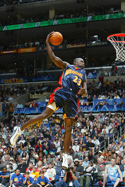 jason-richardson-of-the-golden-state-warriors-goes-up-for-a-dunk-in-picture-id3020701