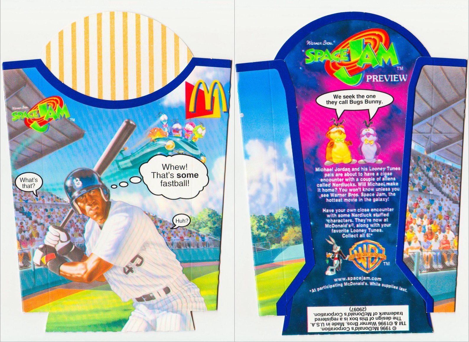 1996 Looney Tunes Space Jam Promo Unused McDonalds Fry Box | Etsy | Looney  tunes space jam, Looney tunes, Mcdonalds birthday party