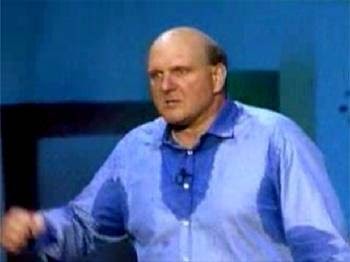 Steve Ballmer is Funny: Someone is sweating