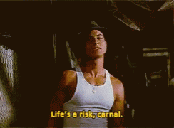 Image result for life's a risk gif