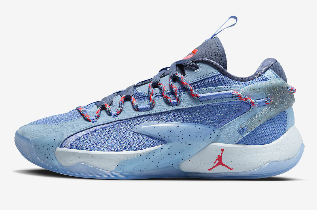 Jordan Luka 2 Lake Bled DX9013-400 lateral view Jumpman logo on midsole