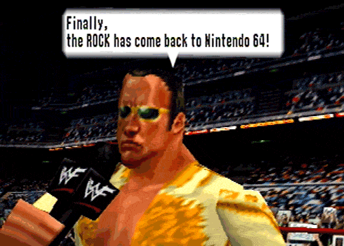 N64TH STREET — The Rock greets the millions in WWF No Mercy, by...