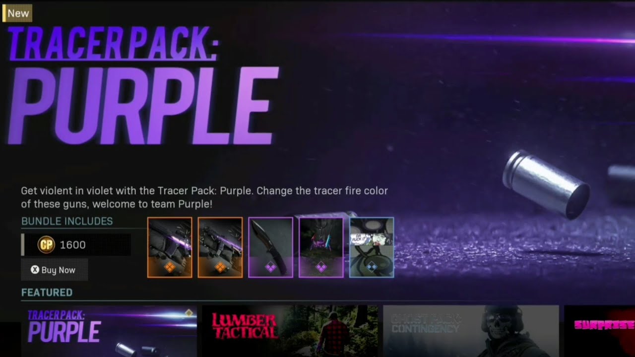 PURPLE TRACER PACK For Grau & MP7 😍 . call of duty warzone modern warfare purple  tracer pack . - YouTube