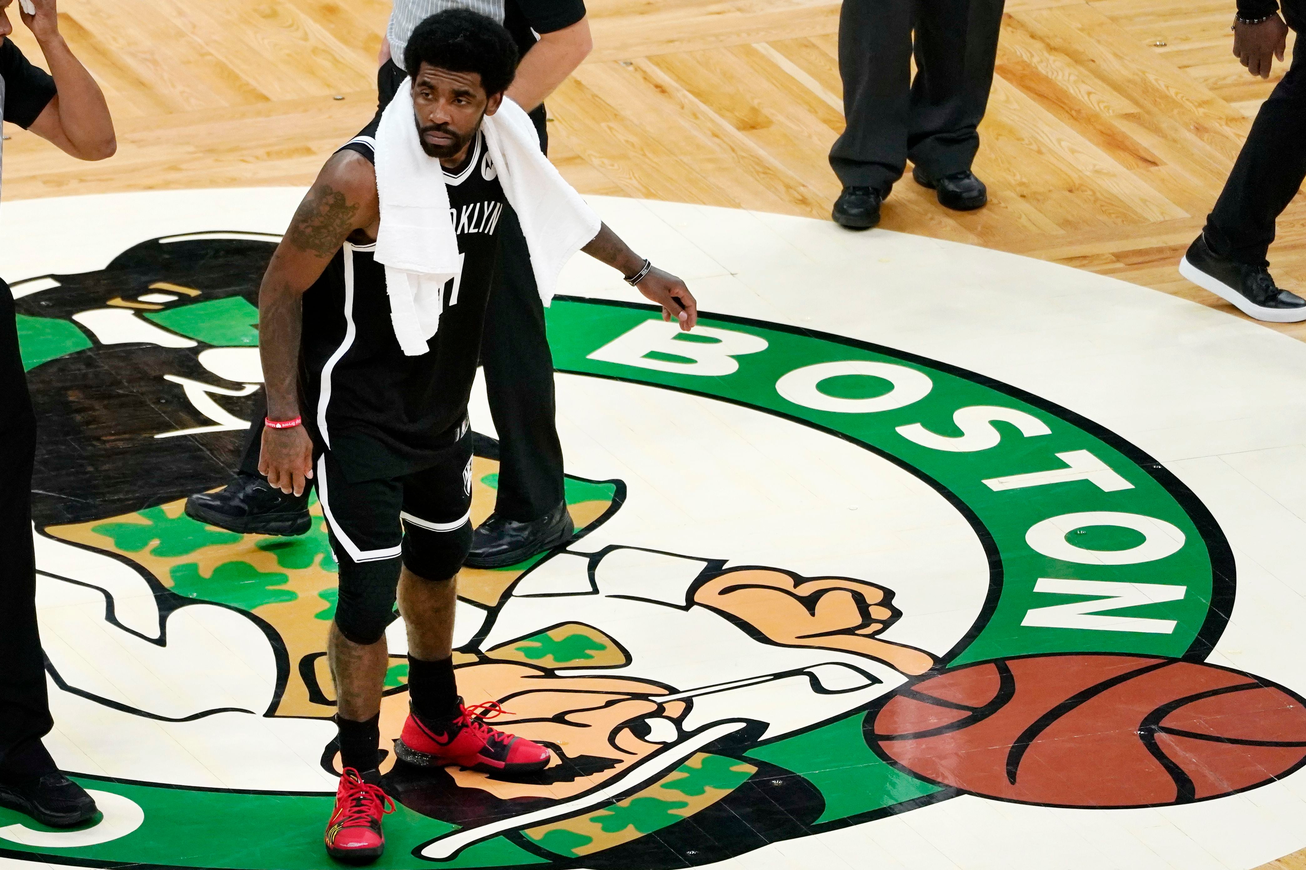 Nets' Kyrie Irving on stomping Celtics' 'Lucky,' playing at ...