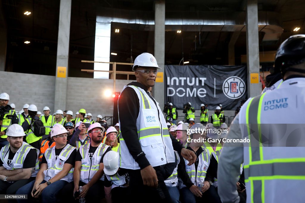 Russell Westbrook, of the LA Clippers, at the Intuit Dome Steel... News  Photo - Getty Images