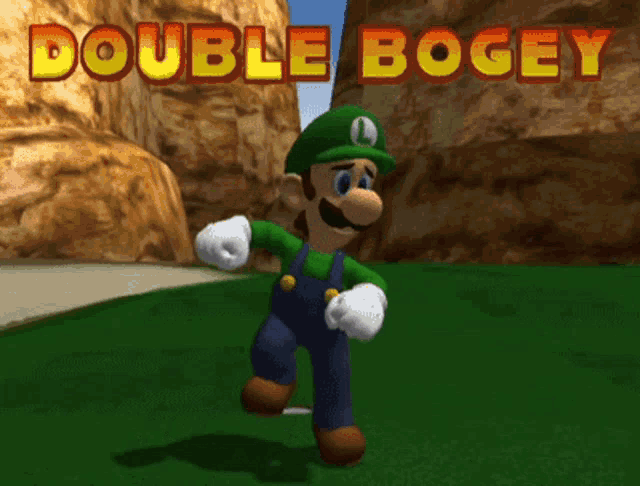 Mario Golf Luigi GIF - Mario Golf Luigi Golf - Discover & Share GIFs
