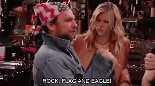Its Always Sunny Rock GIF - ItsAlwaysSunny Rock Flag - Discover & Share GIFs