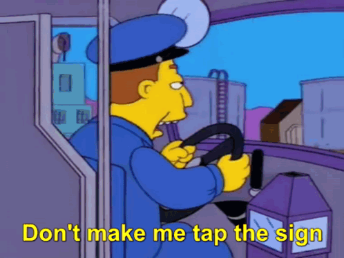Boosting Hub Tap The Sign GIF - Boosting Hub Tap the sign Simpsons -  Discover & Share GIFs