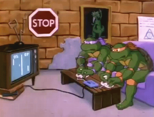 turtles-cartoon-playing-pong-retro-gaming-13907664930.gif