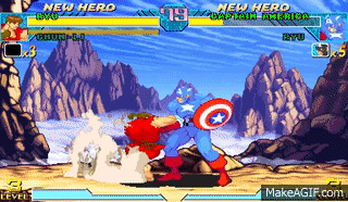 Marvel vs. Capcom 1 - All Hyper Combos on Make a GIF
