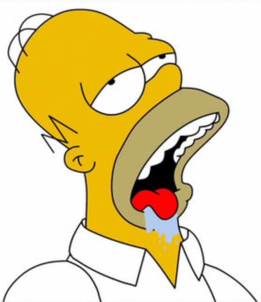 homer simpson. his drool face for things that are yummy! I ...