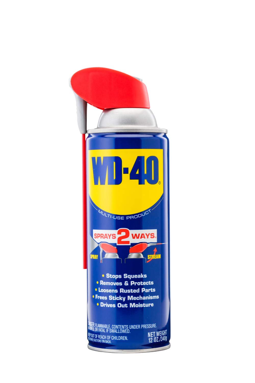 WD40 Company 490057 Multi-Use Lubricant Penetrant Smart Straw Spray - 12  oz.: Amazon.com: Industrial & Scientific