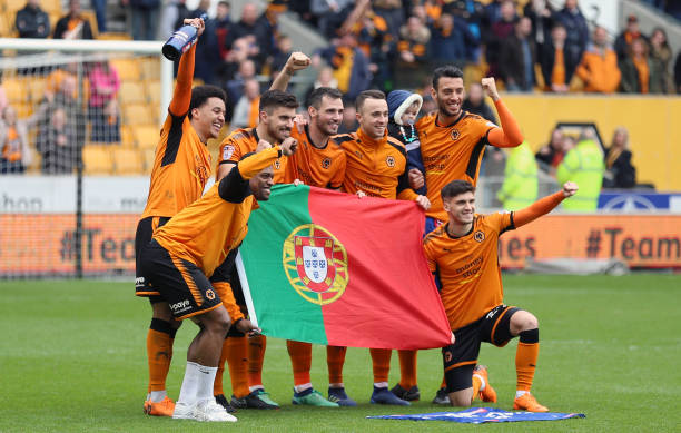 the-portuguese-contingent-of-wolverhampton-wanderers-players-winning-picture-id946507386