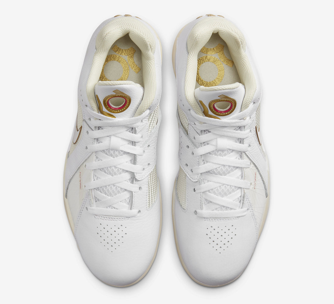 Nike KD 3 White Gold DZ3009-100 Release Date Top