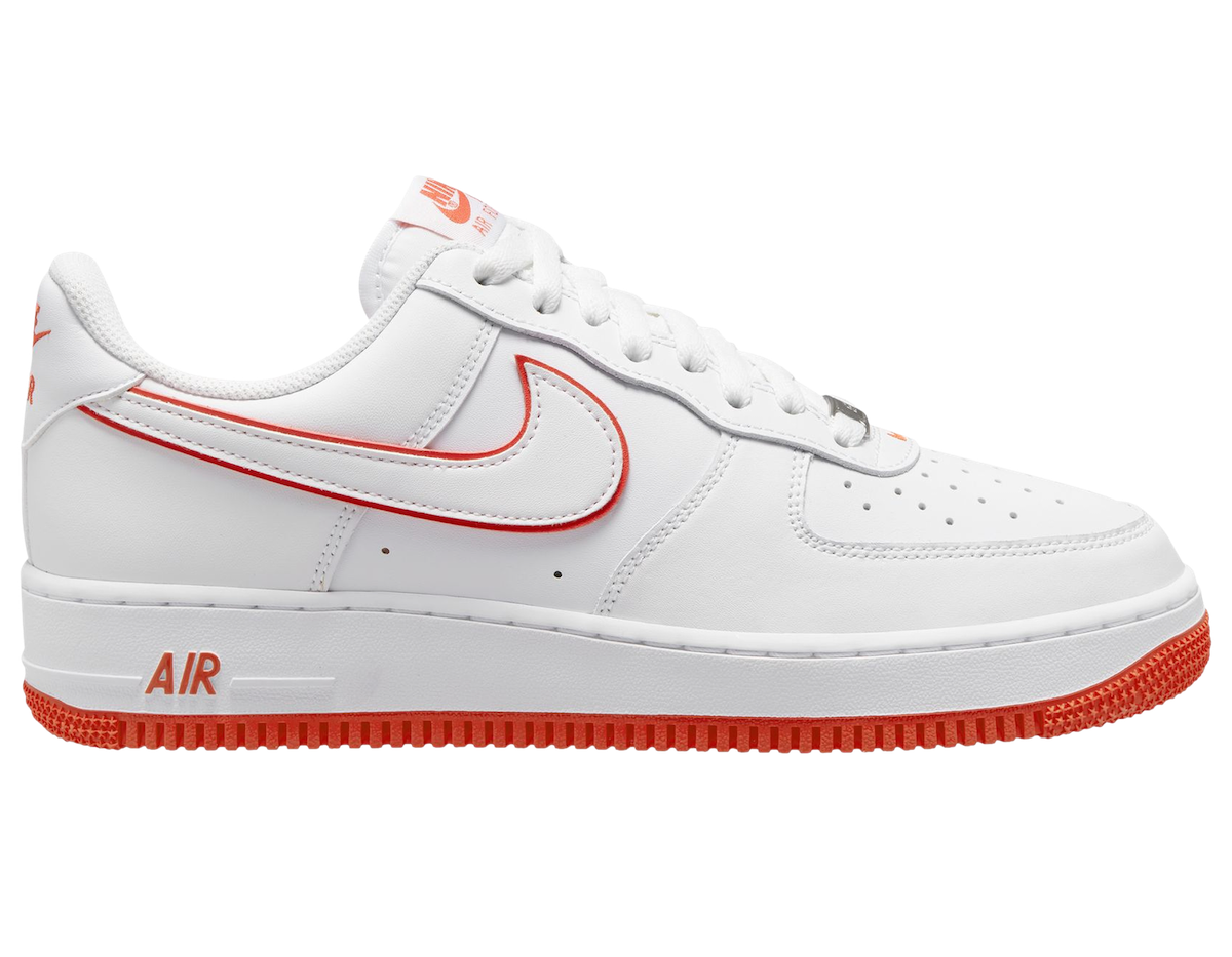 Nike Air Force 1 Low White Orange Picante Red DV0788-102 Release Date